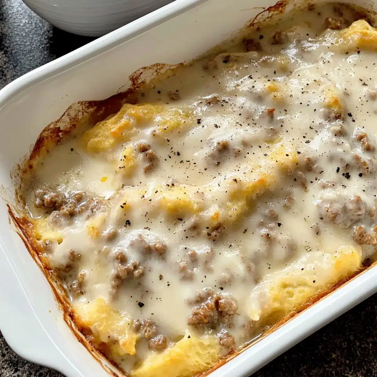 TikTok Biscuits and Gravy Casserole