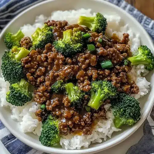 Savory Ground Beef and Broccoli