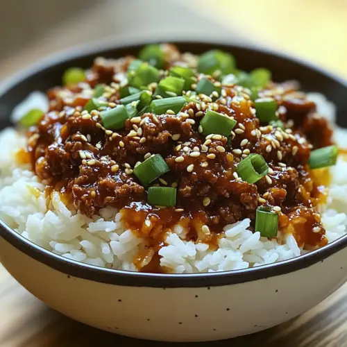 Korean Ground Beef Bowl