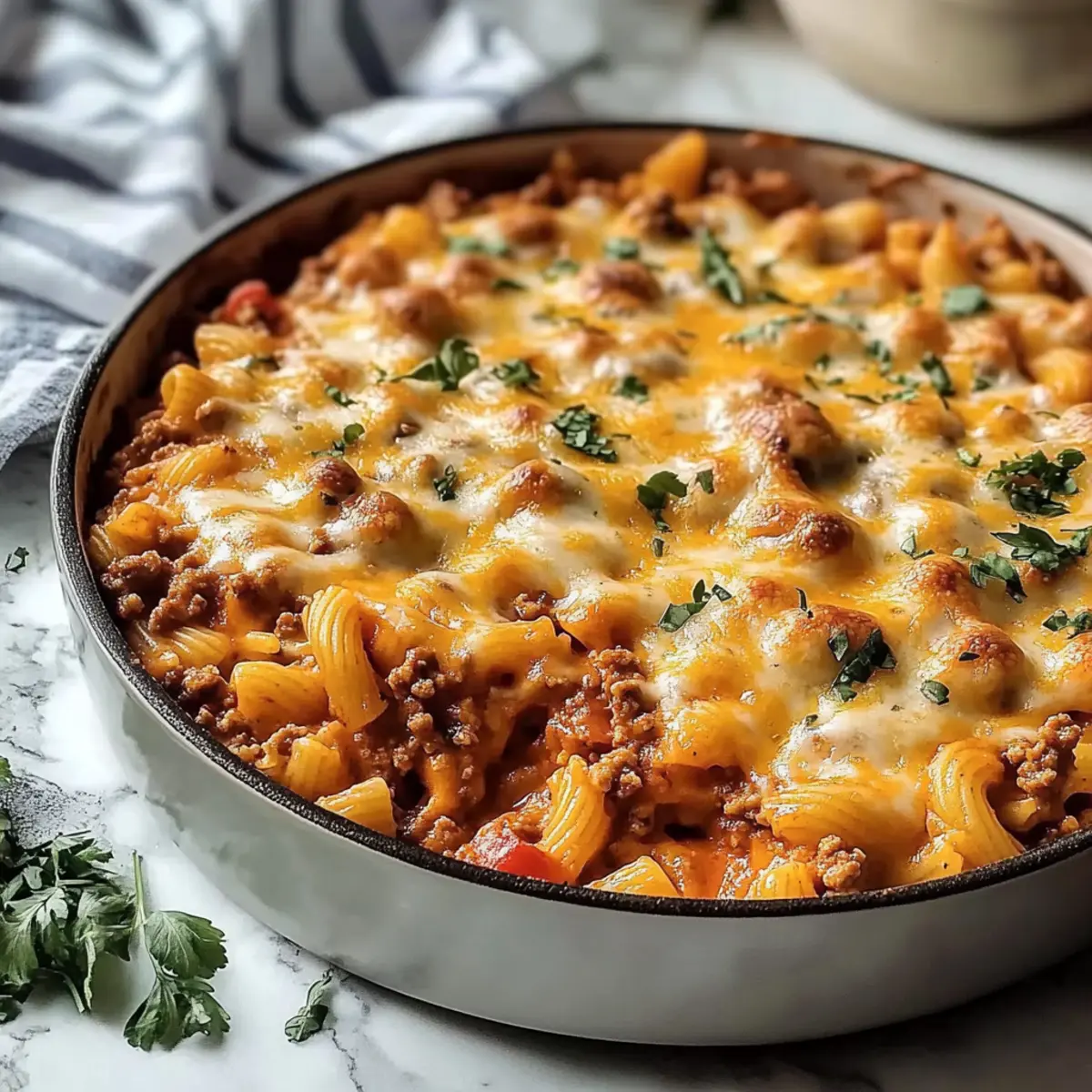 Sloppy Joe Ground Turkey Casserole