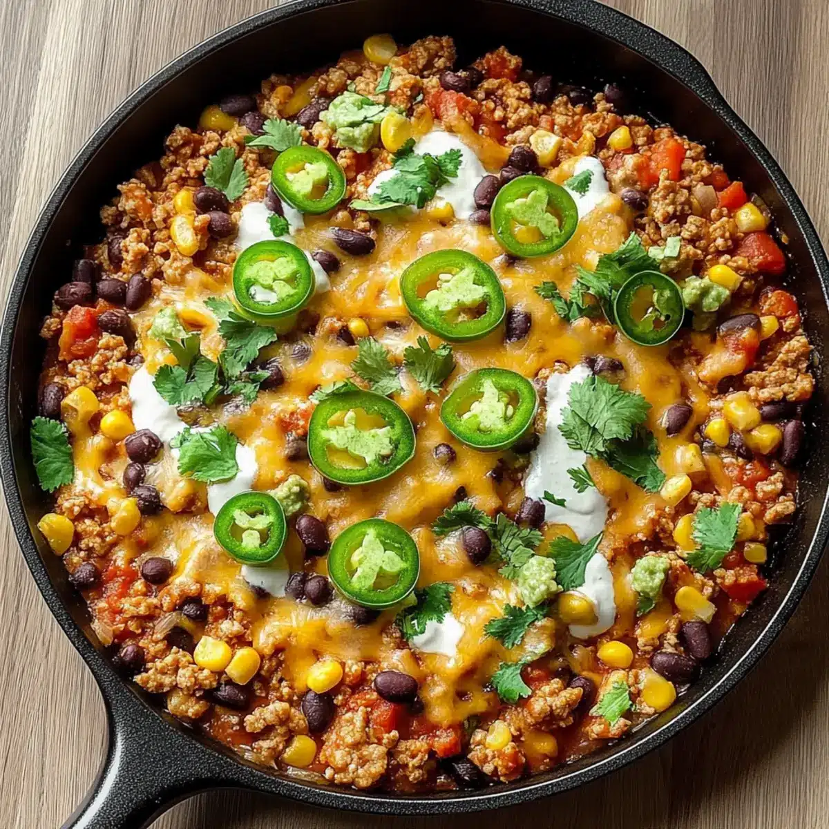 Ground Turkey Taco Skillet
