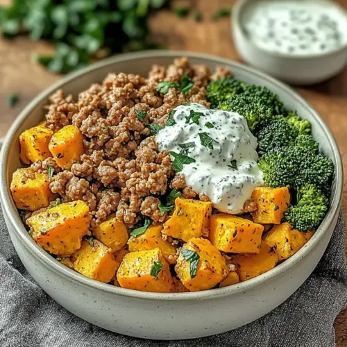 Ground Turkey and Sweet Potato Bowls