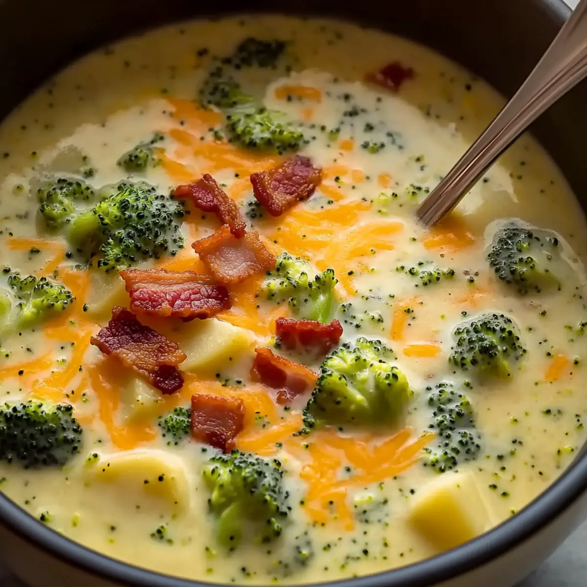 Loaded Broccoli Cheese Potato Soup