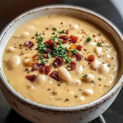 Creamy White Bean Soup with Dijon