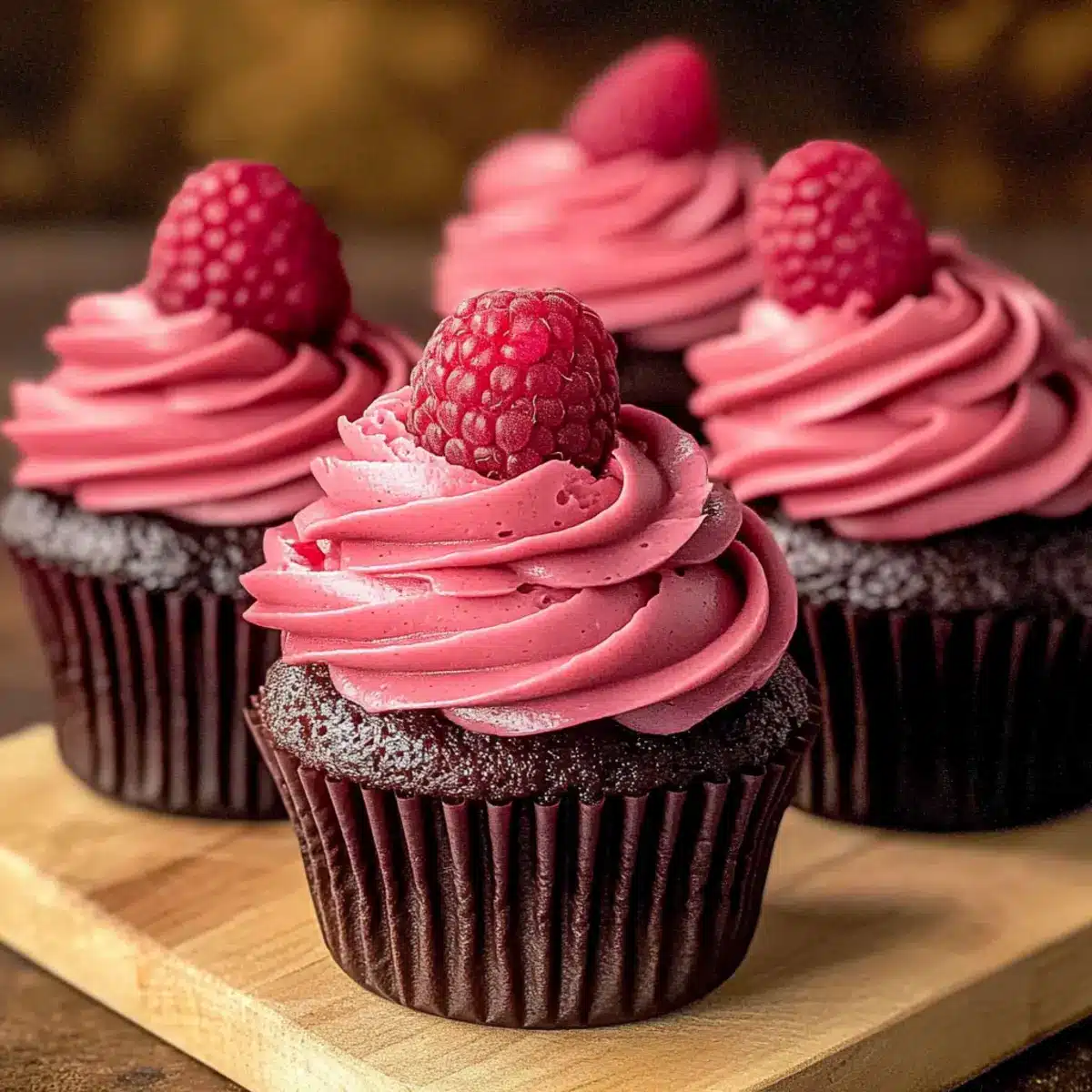 Chocolate Raspberry Cupcakes