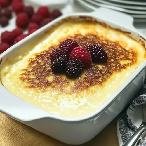 Dreamy Warm Baked Custard