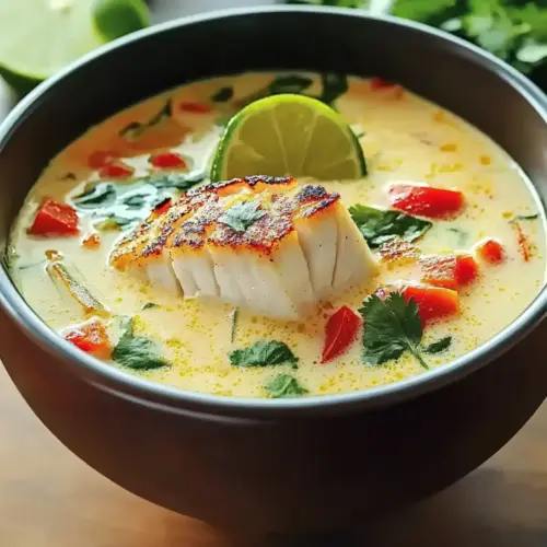 Coconut Lime Fish Soup