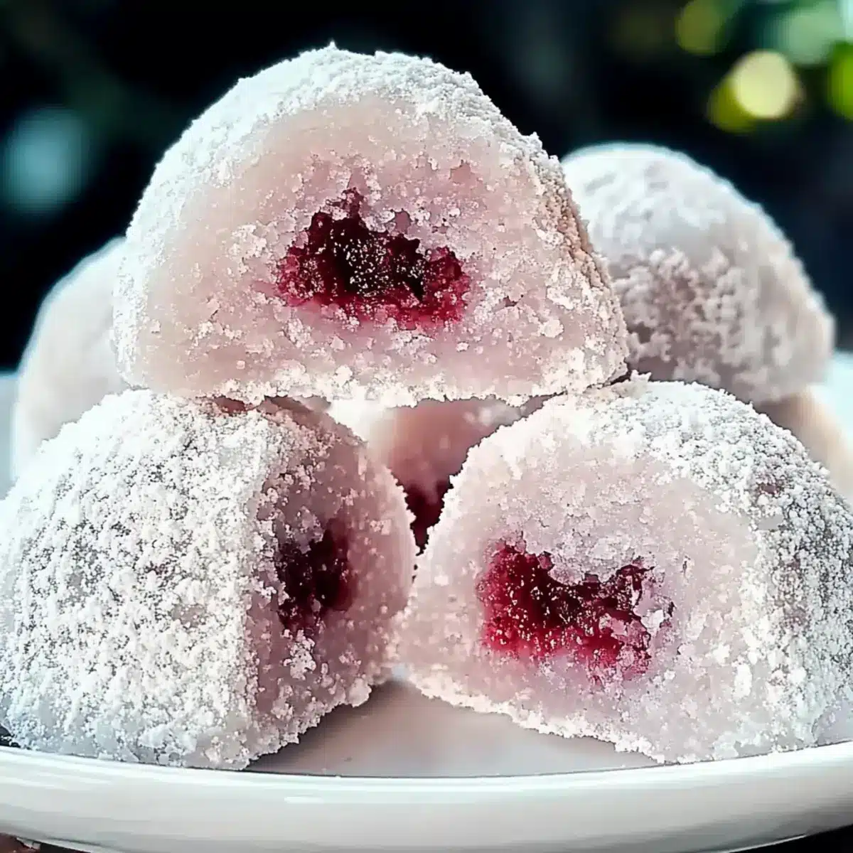 Cherry Snowball Cookies