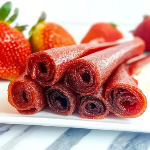 Homemade Strawberry Fruit Roll-Ups