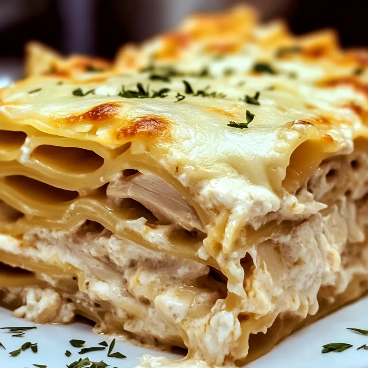 White Chicken Lasagna
