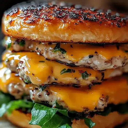 Cheddar Ranch Chicken Burgers