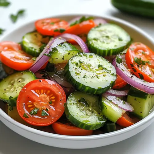 Cucumber and Tomato Salad