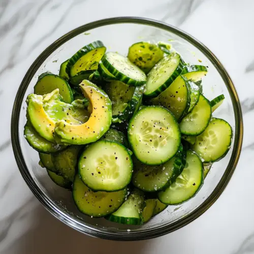 Healthy Avocado Cucumber Salad