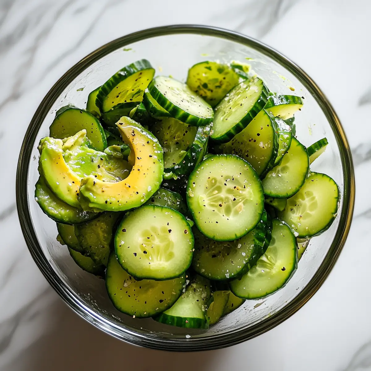 Healthy Avocado Cucumber Salad