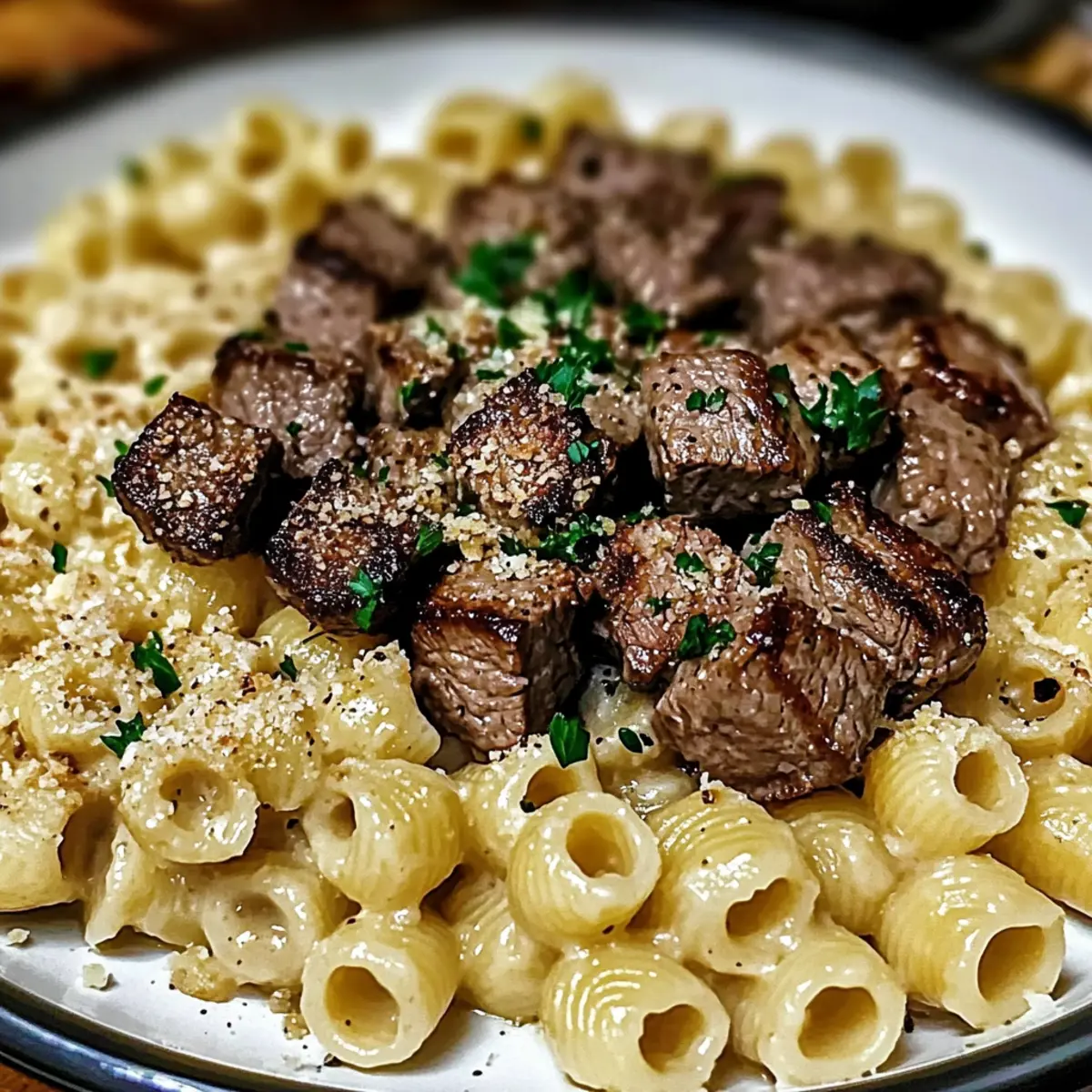 Creamy Parmesan Shell Pasta