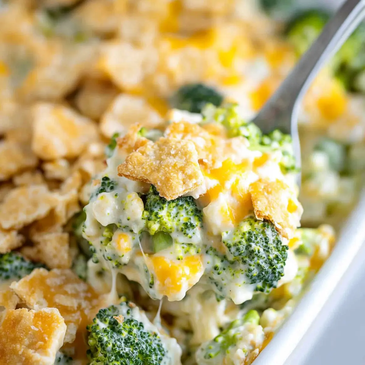 Broccoli Casserole with Ritz Crackers