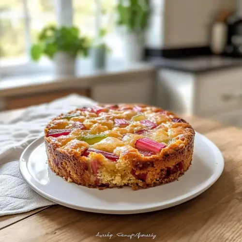 Norwegian Rhubarb Cake