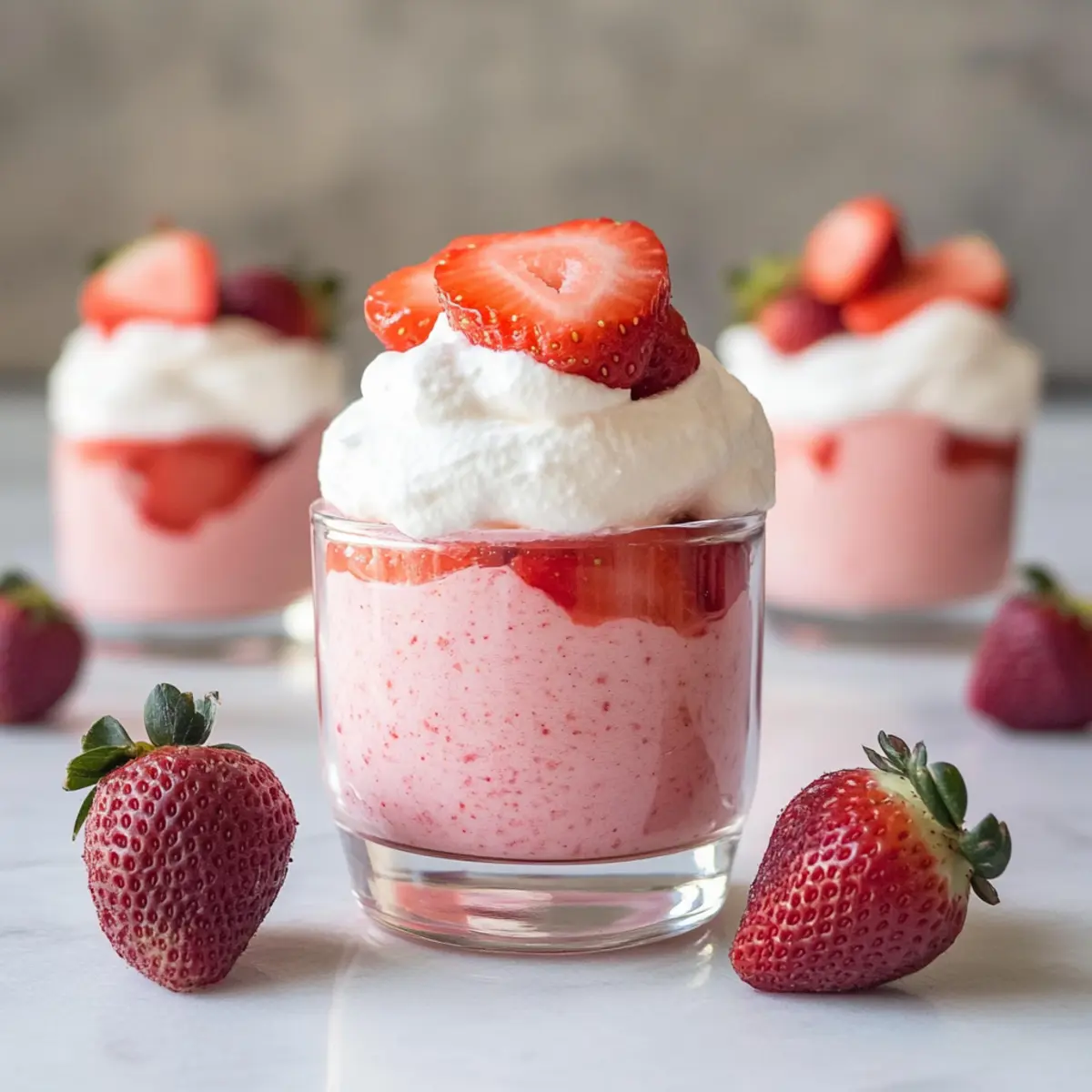 Fresh Strawberry Mousse