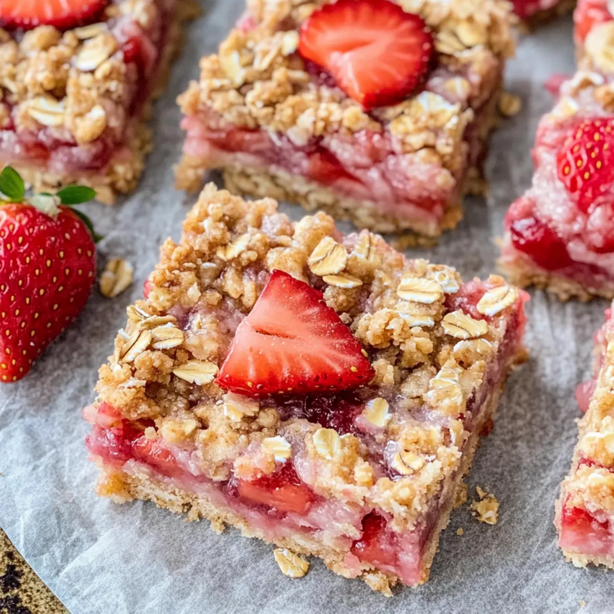 Strawberry Oatmeal Bars