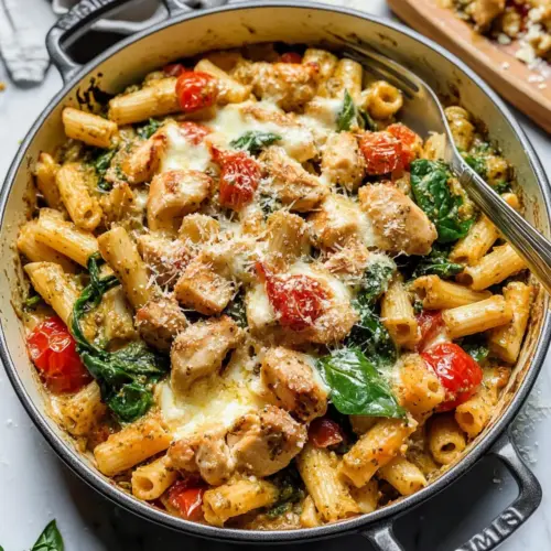 Pesto Chicken Pasta Bake