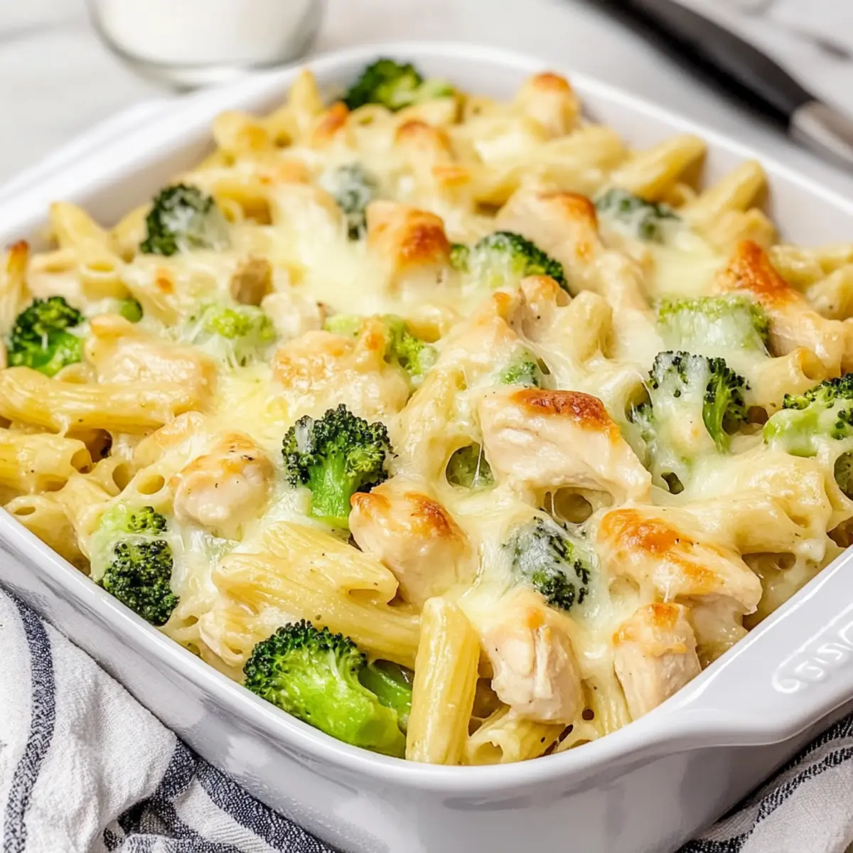 Baked Chicken and Broccoli Pasta