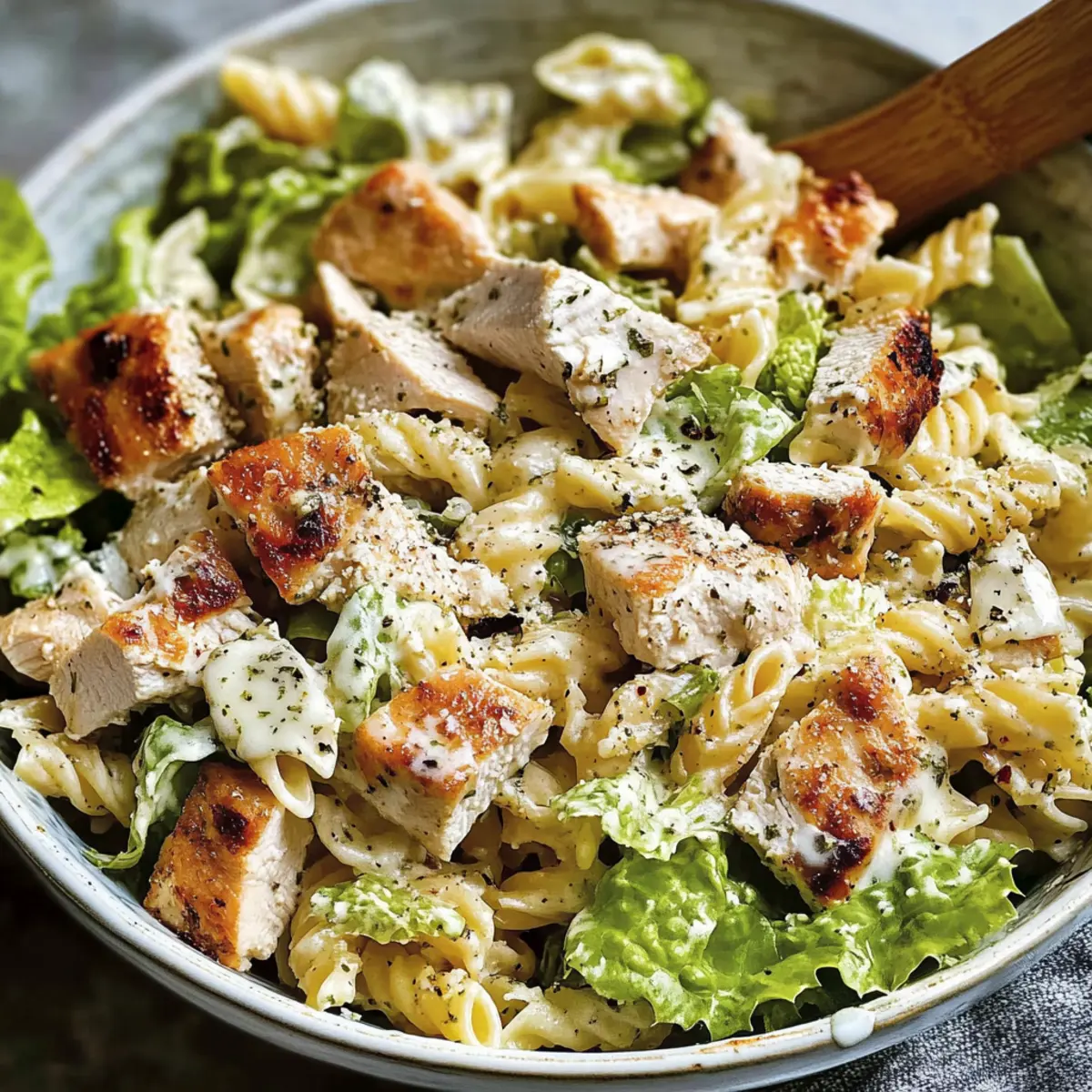 Chicken Caesar Pasta Salad