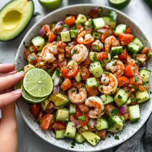 Avocado Salsa Shrimp Salad