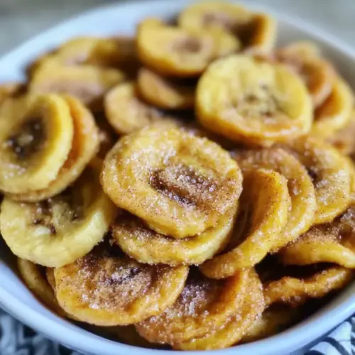 Cinnamon-Sugar Air Fryer Banana Chips