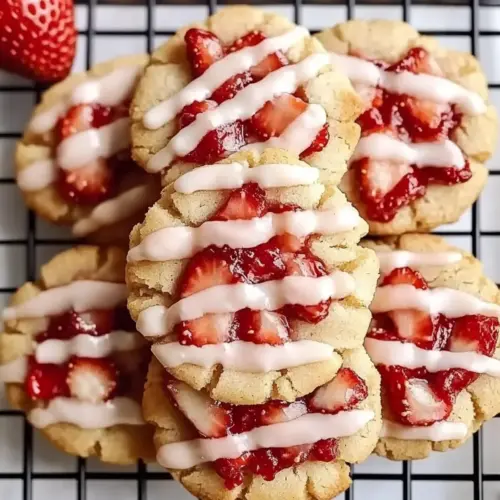Strawberry Shortcake Butter Cookies