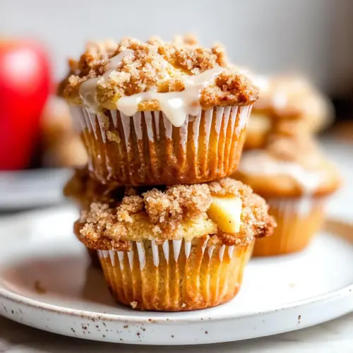 Easy Apple Crumble Muffins