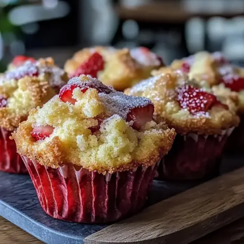 Strawberry Shortcake Muffins