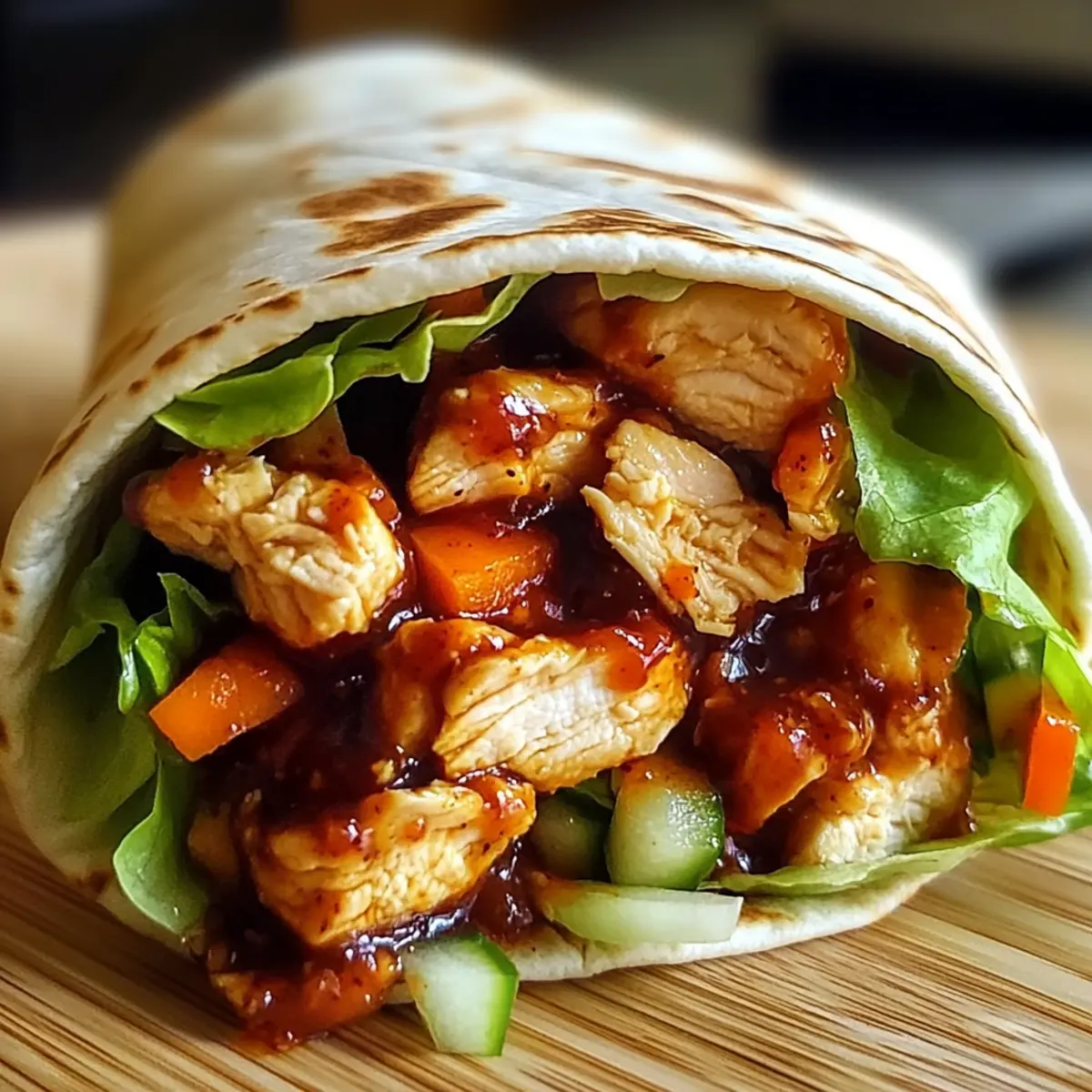 Sweet Chili Chicken Wraps