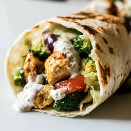 Mediterranean Chicken Wraps