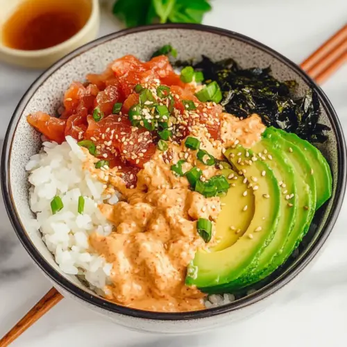 Canned Tuna Sushi Bowl