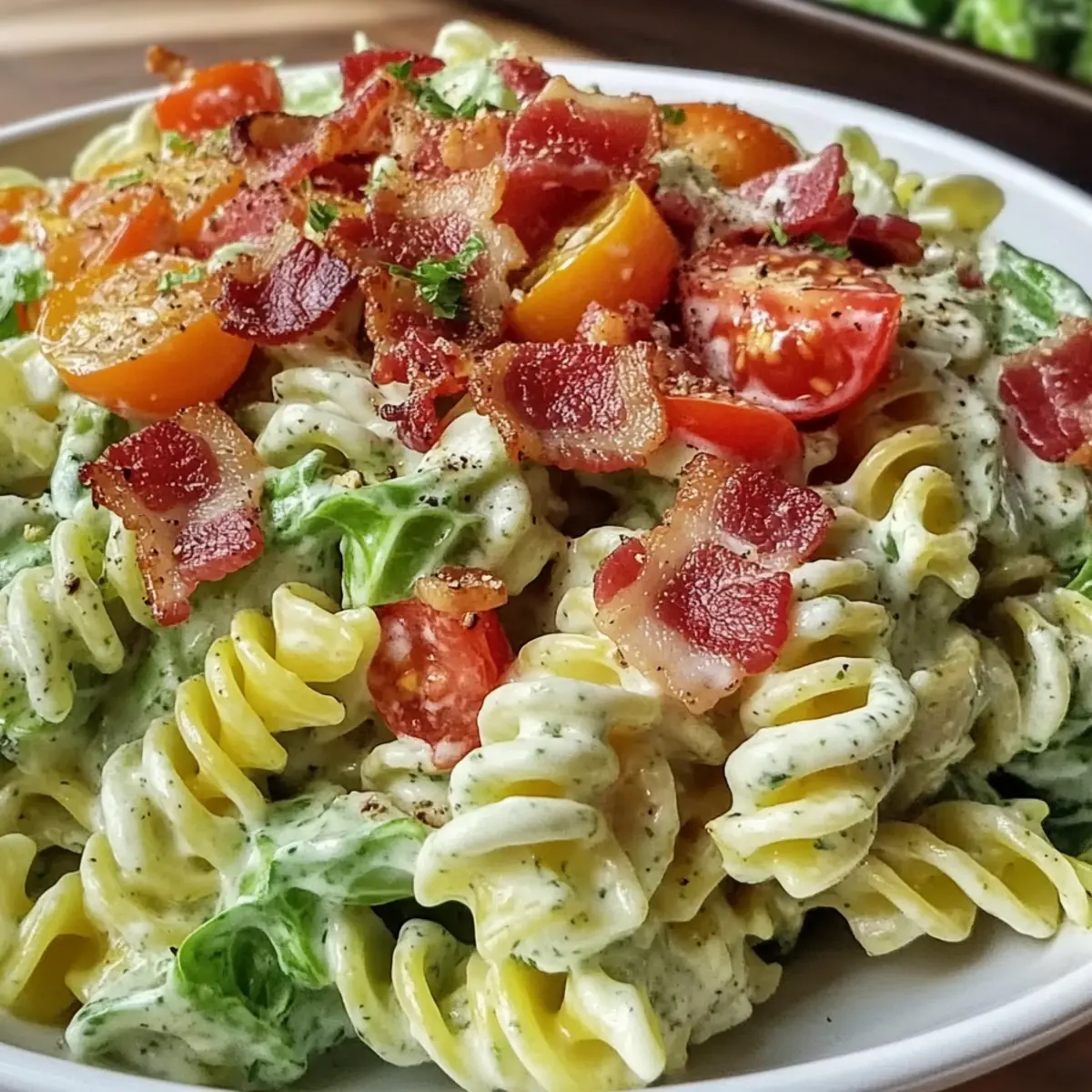 4th of July Creamy BLT Pasta Salad
