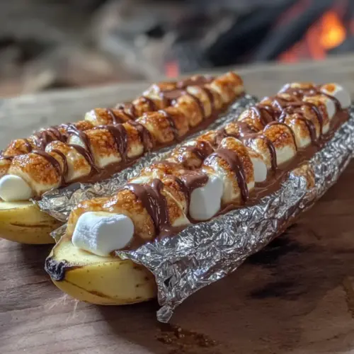 4th of July Campfire Banana Boats