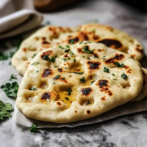 Easy Garlic Naan Bread