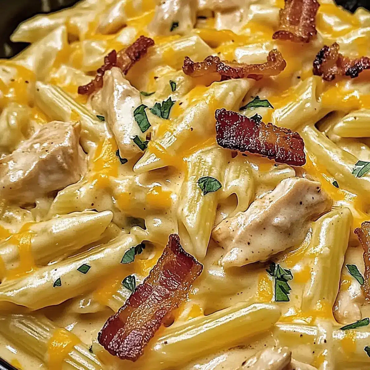 Creamy Crack Chicken Pasta