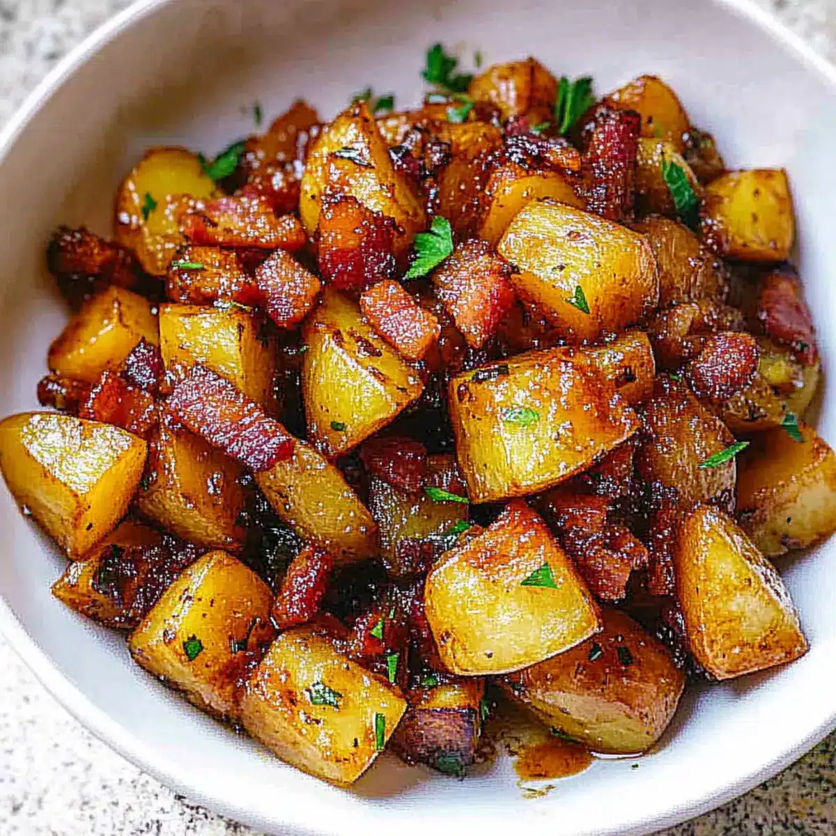 Honey Bacon Roasted Potatoes