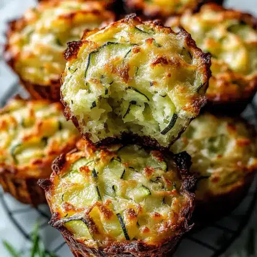 Crispy Parmesan Zucchini Potato Muffins