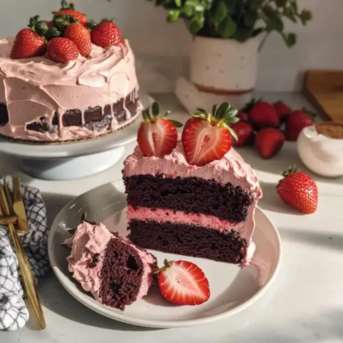 Strawberry Chocolate Cake