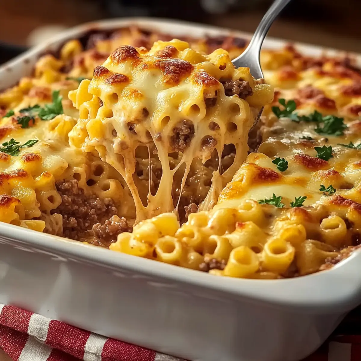 Cheeseburger Pasta Casserole