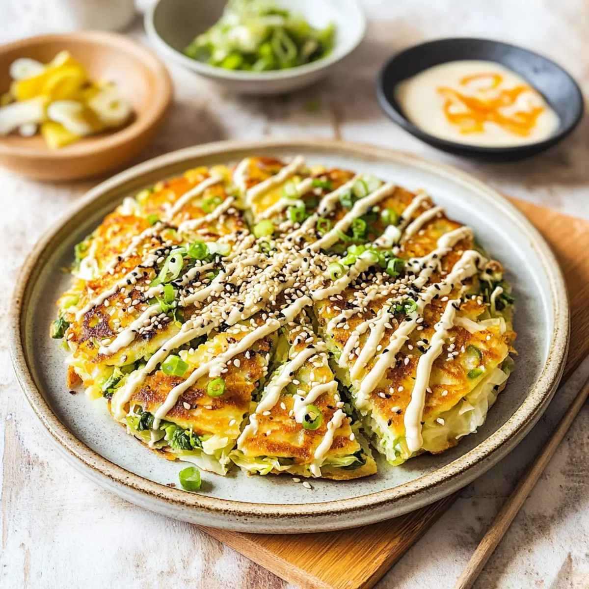 Okonomiyaki - Japanese Cabbage Pancake