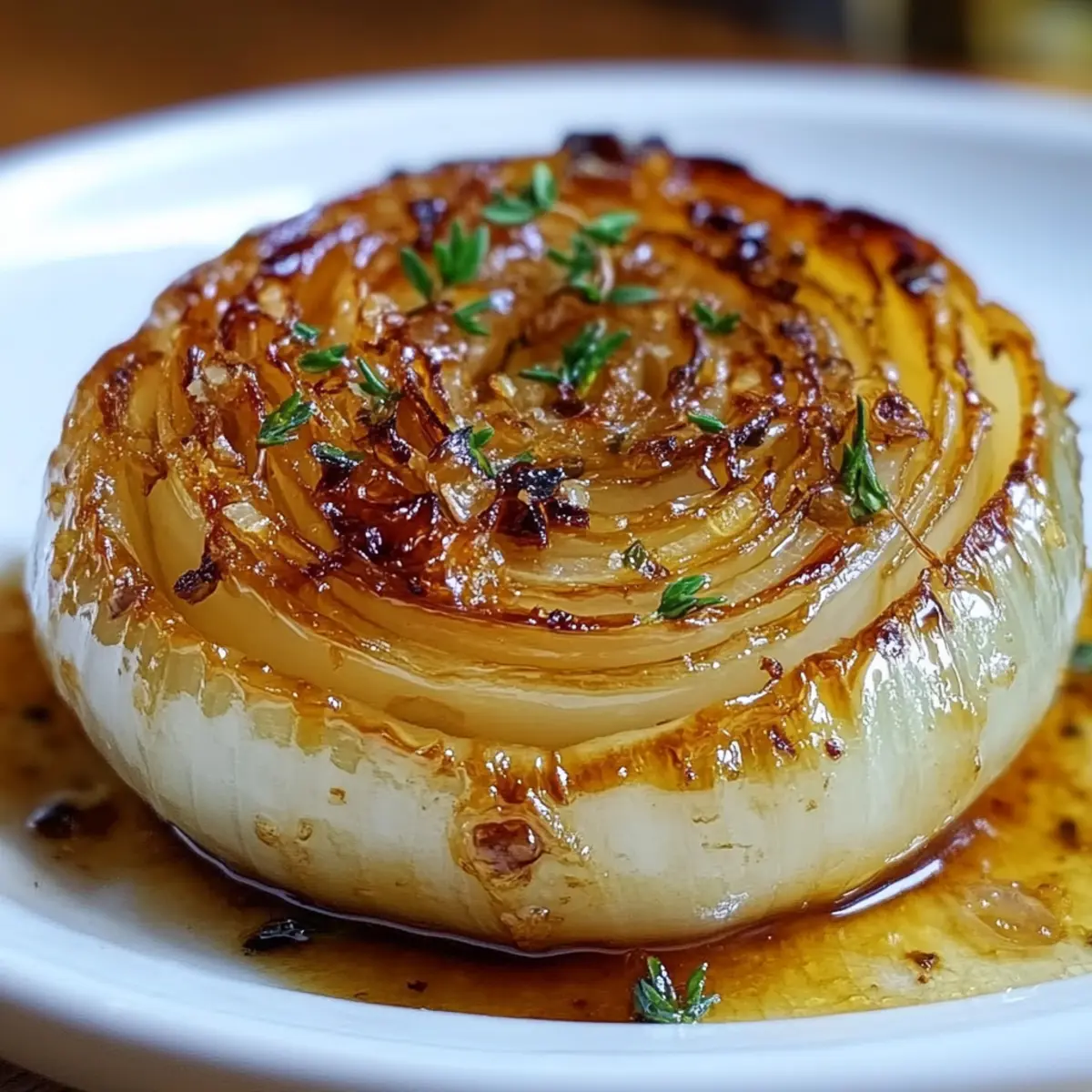 Golden Garlic Butter Roasted Onion