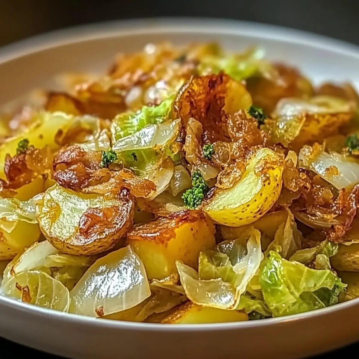 Fried Cabbage and Potatoes