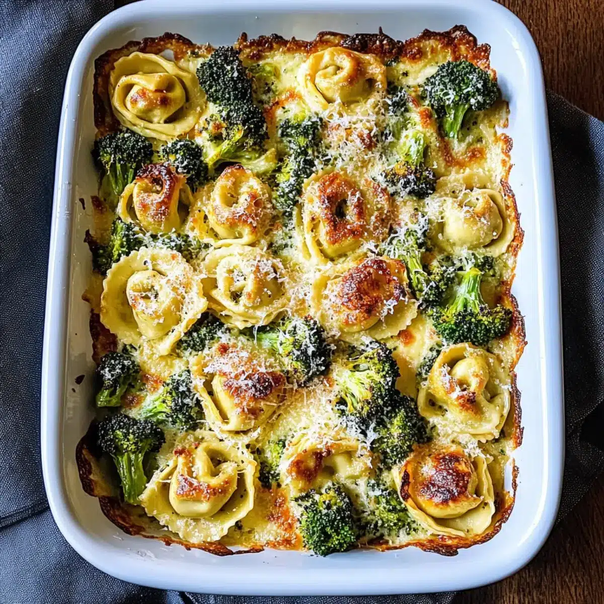 30-Minute Sheet Pan Broccoli Tortellini Bake