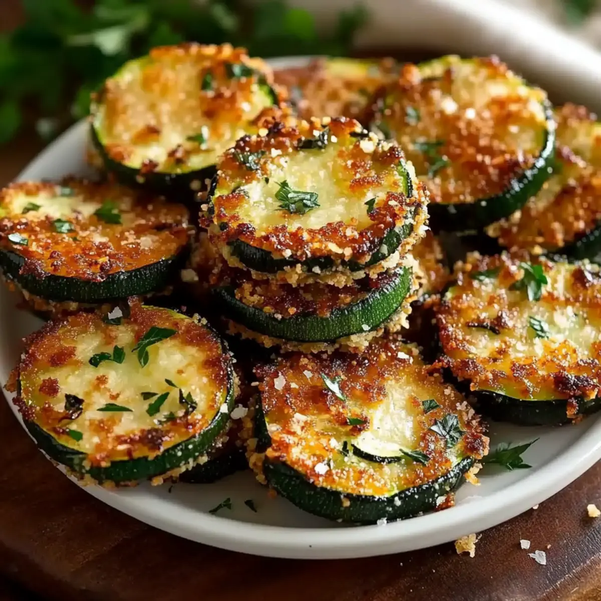 Crunchy Parmesan Zucchini Bites