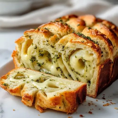 Swirled Garlic Herb and Cheese Bread