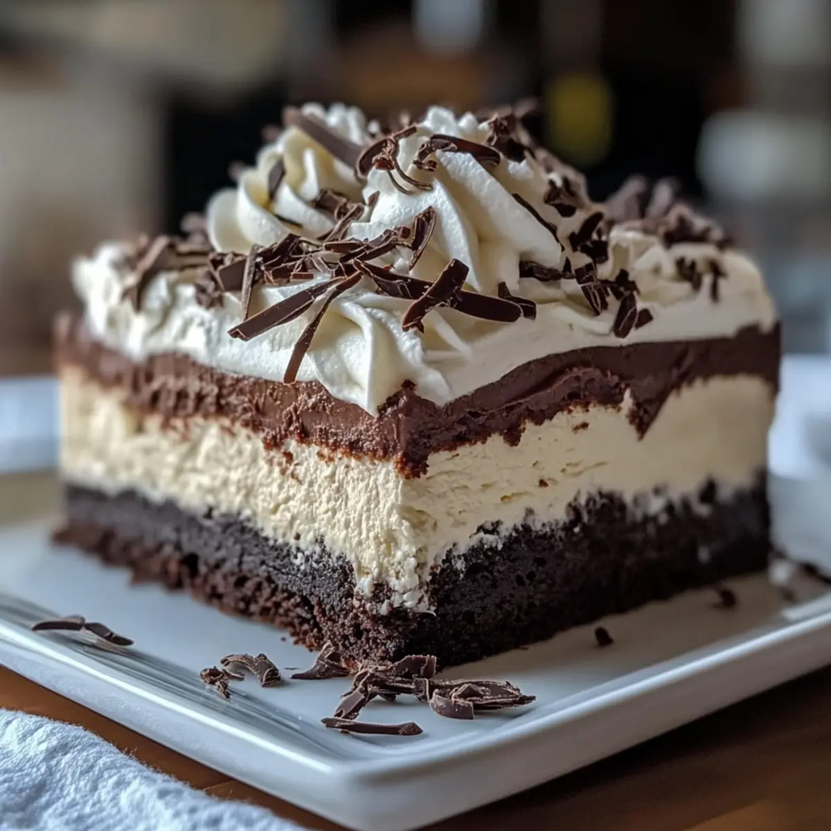 Brownie Refrigerator Cake