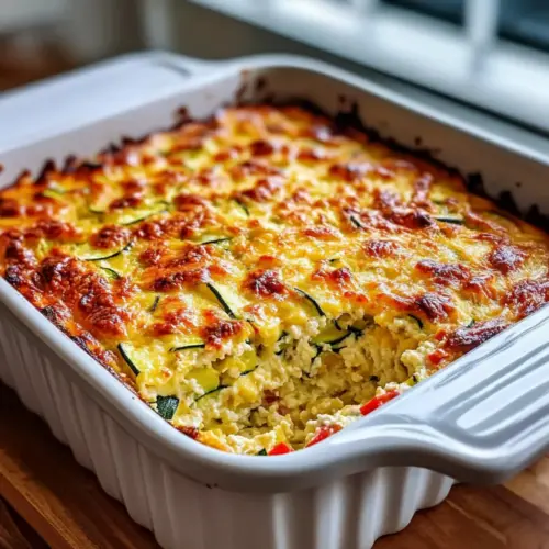 Loaded Zucchini Cottage Cheese Bake